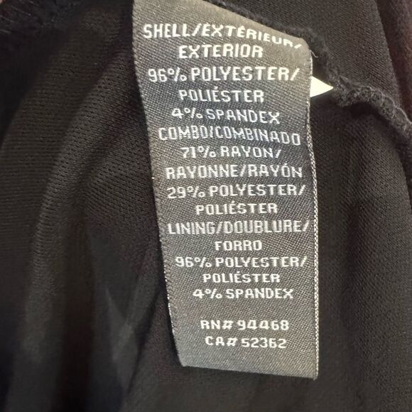 Vera Wang gorgeous twisted neck ruched ivory and black empire gown size 12 NWT - Picture 15 of 15